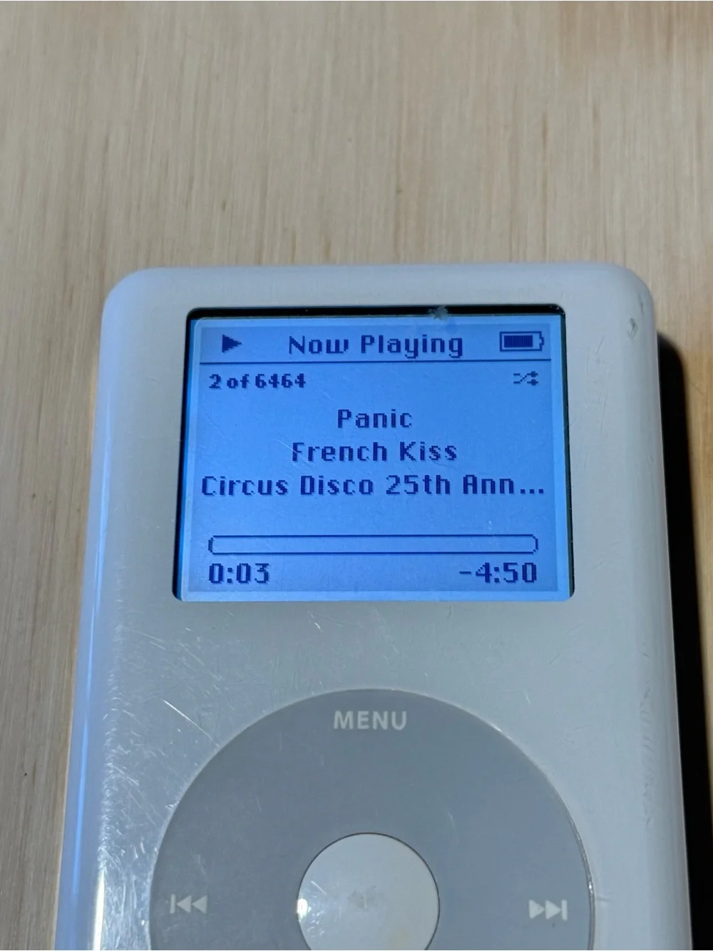 Apple iPod Classic 4thGen Model:A1059 40GB Whit Tested Good w/6464-Songs-Charg